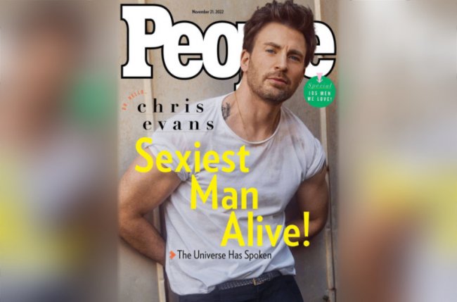 Крис Эванс стал самым сексуальным мужчиной этого года