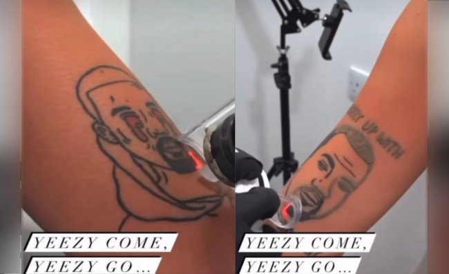 Люди начали массово сводить татуировки с изображением Канье Уэста