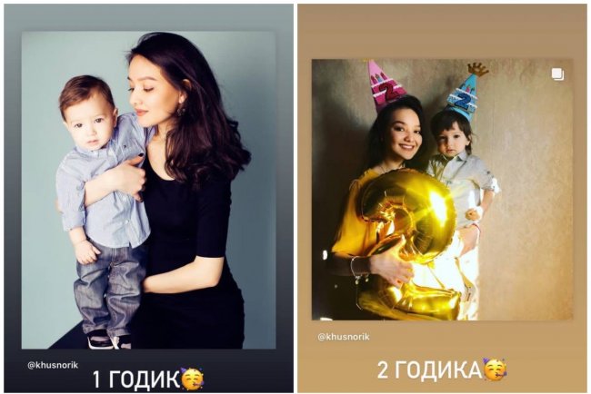 Узбекская блогерша Хуснора Шодиева трогательно поздравила сына с днём рождения и показала процесс его взросления