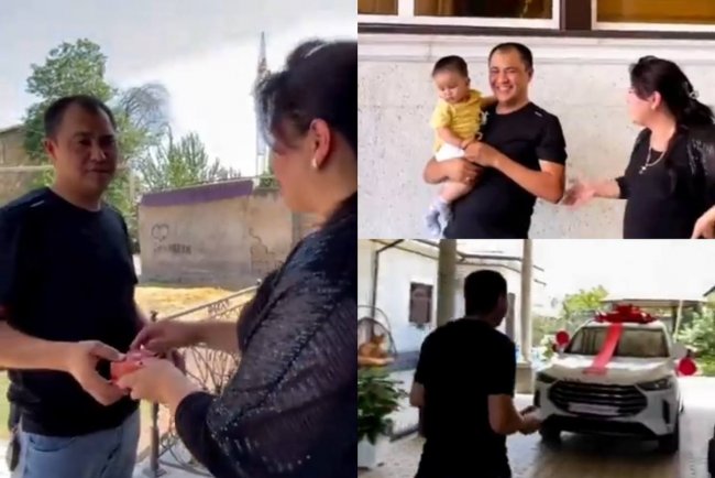 Видео: В Узбекистане осудили женщину за то, что она подарила мужу авто