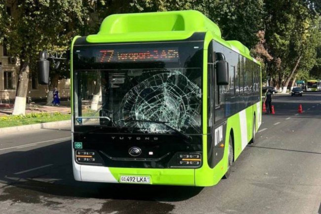 В Ташкенте скончался пешеход, которого сбил пассажирский автобус