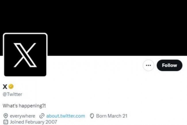Twitter сменил логотип с птички на «X»