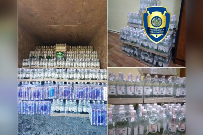 В Узбекистане обнаружили тысячи бутылок поддельной водки