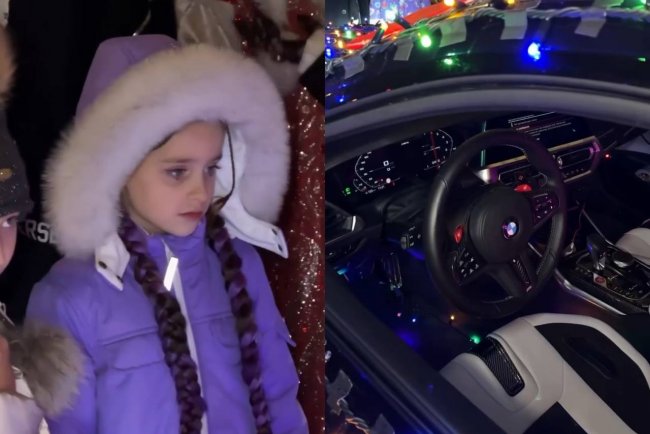 Анна Хилькевич подарила 8-летней дочери на день рождение машину — видео