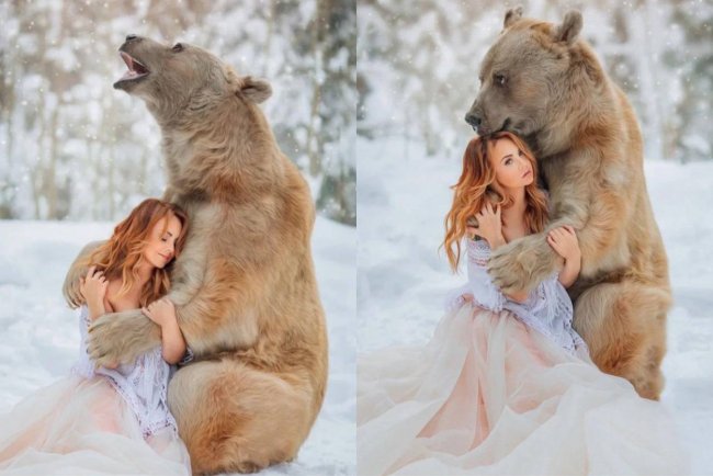 Певицу МакSим раскритиковали за фото с медведем