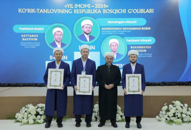 В Узбекистане чествовали победителей конкурса «Имам года»