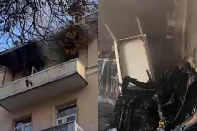 В Ташкенте мужчина поджёг собственную квартиру — видео
