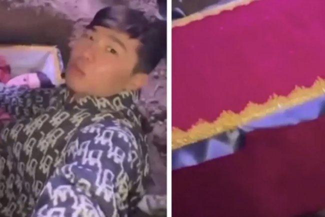 Блогер из Алматы похоронил себя заживо