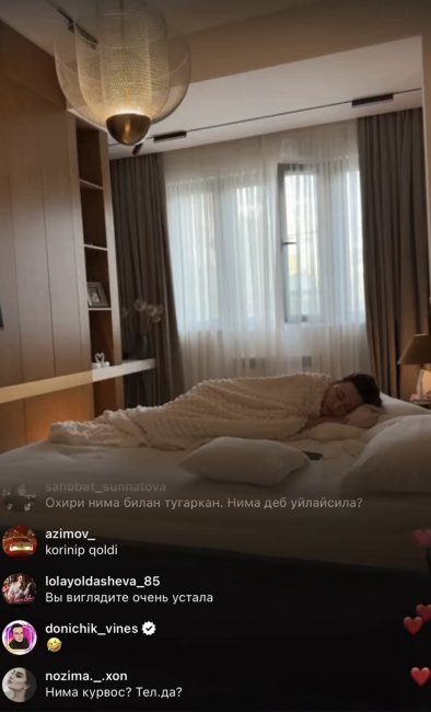 Узбекская певица Лола уснула во время прямого эфира